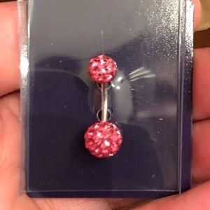 Swarovski crystal belly ring